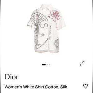 Dior silk collared shirt